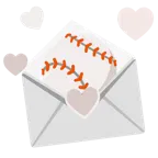 lettera d’amore + palla da baseball