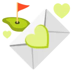 lettera d’amore + bandiera in buca