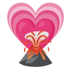 cuore che cresce + vulcano
