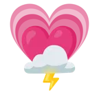 cuore che cresce + fulmini