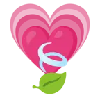 cuore che cresce + foglia al vento