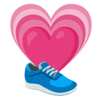 cuore che cresce + scarpa sportiva