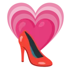 cuore che cresce + scarpa con il tacco