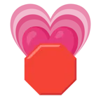 cuore che cresce + segnale di stop