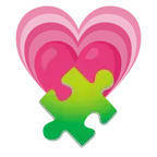 cuore che cresce + pezzo di puzzle