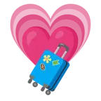cuore che cresce + valigia