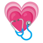 cuore che cresce + stetoscopio