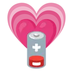 cuore che cresce + batteria scarica