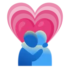 cuore che cresce + persone che si abbracciano