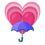 cuore che cresce + ombrello