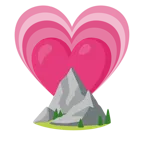 cuore che cresce + montagna
