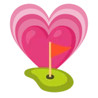 cuore che cresce + bandiera in buca