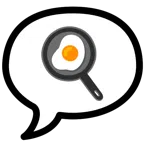 speech balloon + cooking