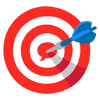 speech balloon + bullseye