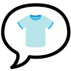 speech balloon + t-shirt