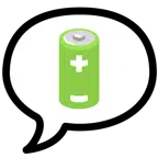 speech balloon + battery
