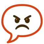 speech balloon + enraged face
