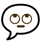 speech balloon + face with rolling eyes