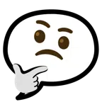 speech balloon + thinking face