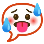 speech balloon + hot face