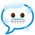 speech balloon + cold face