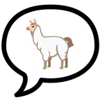 speech balloon + llama