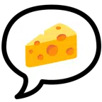 speech balloon + cheese wedge