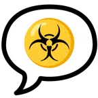 speech balloon + biohazard