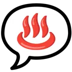 speech balloon + hot springs