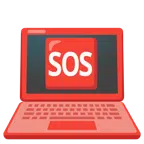 laptop + przycisk SOS