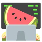 laptop + arbuz