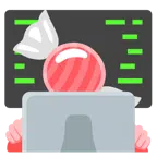 laptop + cukierek