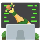 laptop + butelka z wystrzelającym korkiem