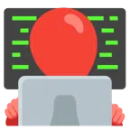 laptop + balon
