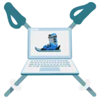 laptop + narty