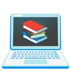 laptop + książki