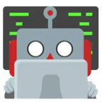 dizüstü bilgisayar + robot