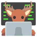 laptop + jeleń