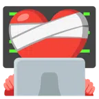 laptop + uleczone serce