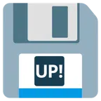 floppy disc + pulsante UP!