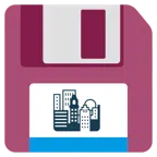 floppy disc + tramonto