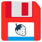 floppy disc + fragola