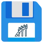 floppy disc + montagne russe