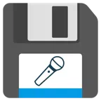 floppy disc + microfono