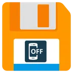 floppy disc + cellulare spento