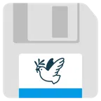 floppy disc + colomba