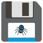 floppy disc + ragno