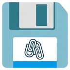 floppy disc + graffette attaccate
