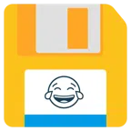 disket + sevinç gözyaşları