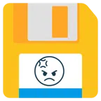 disket + somurtkan yüz
